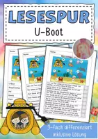 Vorschau - Arbeitsblätter - Lesespur U-Boot - Deckblatt