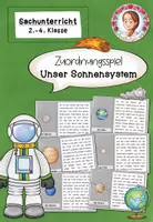 Vorschau - Spiele - Planeten Sonnensystem | Zuordnungsspiel Klasse 2-4 - Deckblatt