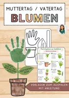 Vorschau - Arbeitsblätter - Muttertag / Vatertag Blumen - Handabdruck-Blume mit Blumentopf basteln - Deckblatt