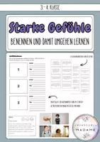 Vorschau - Stundenentwürfe - Starke Gefühle benennen und Umgang erlernen // ganze Stunde - Deckblatt