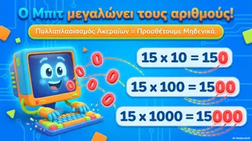 Προεπισκόπηση - Υποστηρικτικό υλικό / Ειδική αγωγή - Παίζω με το 10,100 & 1.000 : × ή ÷ - Σελίδα 1