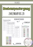 Vorschau - Arbeitsblätter - Rechenspaziergang ZR20 Addition // 3-fach differenziert - Deckblatt