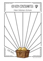 Vorschau - Arbeitsblätter - Schatztruhe der Einzigartigkeit // Reflexion über Stärken - Seite 2
