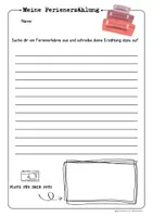 Vorschau - Arbeitsblätter - Ferienerzählung//Erzähl- und Schreibanlass 2.-4.Klasse - Seite 1