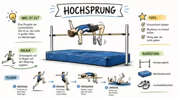 Vorschau - Arbeitsblätter - Lernposter + Arbeitsblätter zum Thema "Hochsprung" + Lösung & MP3 + Mindmap + Infografik - Seite 2