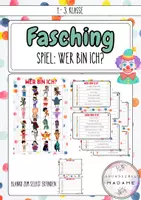 Vorschau - Spiele - Faschingsspiel // Wer bin ich? - Deckblatt