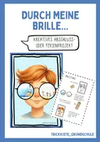 Vorschau - Mal- und Bastelvorlagen - Durch meine Brille – Kreatives Ferien- o. Abschlussprojekt mit 3D-Effekt - Deckblatt