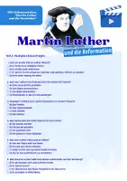 Vorschau - Arbeitsblätter - Martin Luther und die Deutschen Dokumentation Multiple Choice für Vertretungsstunden mit Erwartungshorizont - Seite 1
