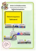 Vorschau - Unterrichtsreihen - Sicherheit im Straßenverkehr - Reihentransparenz - Deckblatt