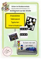 Vorschau - Stundenentwürfe - Sicherheit im Straßenverkehr - Sichtbarkeit auf der Straße - Deckblatt