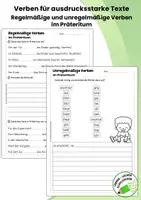 Vorschau - Arbeitsblätter - Verben im Präteritum für das Verfassen von Texten | Gesamtmappe - Seite 2