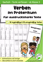Vorschau - Arbeitsblätter - Verben im Präteritum für lebendige Texte | kompakte Übungsmappe, ab Klasse 3 - Seite 3