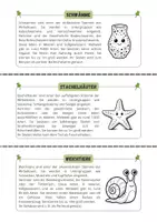 Vorschau - Arbeitsblätter - Gruppen der Wirbellosen - Seite 1