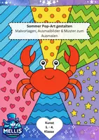 Vorschau - Mal- und Bastelvorlagen - Pop Art Sommer Kunst Klasse 1 2 3 4 - Deckblatt