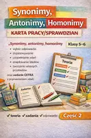 zapowiedź - Synonimy, antonimy, homonimy – karta pracy cz. 2 - obwoluta