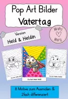 Vorschau - Mal- und Bastelvorlagen - Vatertag - Deckblatt