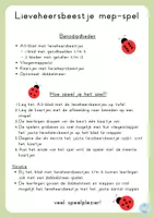Voorbeeld - Mep-spel (Lieveheersbeestjes) - Pagina 1