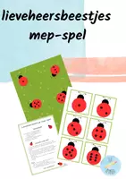 Voorbeeld - Mep-spel (Lieveheersbeestjes) - Voorblad