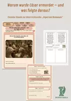 Vorschau - Unterrichtsreihen - Warum wurde Cäsar ermordet – und was folgte daraus? Einzelne Stunde zur Unterrichtsreihe „Imperium Romanum“ - Deckblatt