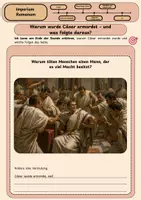 Vorschau - Unterrichtsreihen - Warum wurde Cäsar ermordet – und was folgte daraus? Einzelne Stunde zur Unterrichtsreihe „Imperium Romanum“ - Seite 1