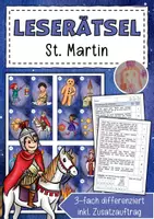 Vorschau - Arbeitsblätter - Sankt Martin Lesespaziergang - Deckblatt