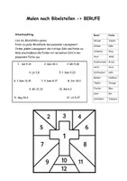 Vorschau - Arbeitsblätter - Malen nach Bibelstellen-Berufe - Deckblatt