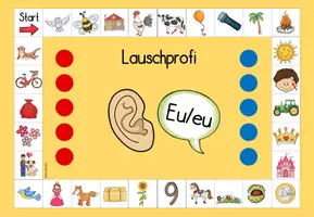 Vorschau - Spiele - Lauschprofi Eu/eu: Lernspiel zur Förderung der Lautanalyse - Seite 1