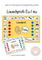 Vorschau - Spiele - Lauschprofi Eu/eu: Lernspiel zur Förderung der Lautanalyse - Deckblatt