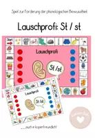 Vorschau - Spiele - Lauschprofi St/st: Lernspiel zur Förderung der Lautanalyse - Deckblatt