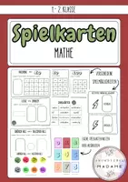Vorschau - Spiele - Mathe mit Spielkarten// Klasse 1 und 2 - Deckblatt