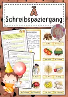 Vorschau - Arbeitsblätter - Schreibspaziergang Buchstabeneinführung Ä - Deckblatt