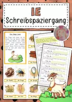 Vorschau - Arbeitsblätter - Schreibspaziergang Buchstabeneinführung ie - Deckblatt