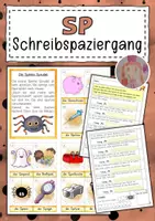 Vorschau - Arbeitsblätter - Schreibspaziergang Buchstabeneinführung Sp - Deckblatt