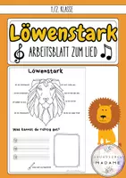 Vorschau - Arbeitsblätter - Löwenstark // Stärken der Kinder // 1.+2. Klasse - Deckblatt