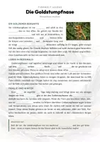 Vorschau - Arbeitsblätter - Goldstumpfnase Steckbrief – Lesetext, Lückentext & Arbeitsblatt | Sachunterricht - Seite 2