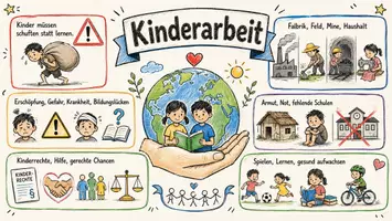 Vorschau - Arbeitsblätter - Lernposter + Arbeitsblätter zum Thema "Kinderarbeit" + Lösung & MP3 + Mindmap + Infografiken - Seite 2