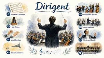 Vorschau - Arbeitsblätter - Lernposter + Arbeitsblätter zum Thema "Dirigent" + Lösung & Fragen & MP3 + Mindmap + Infografik - Seite 2