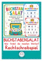 Vorschau - Spiele - Buchstabensalat. Das Spiel mit Buchstaben und Wörtern - Deckblatt