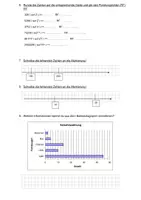 Vorschau - Arbeitsblätter - Klassenarbeit natürliche Zahlen Stellenwert Runden Vergleichen - Seite 1