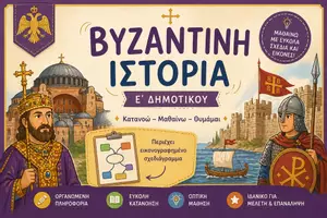 Προεπισκόπηση - Υποστηρικτικό υλικό / Ειδική αγωγή - Ιστορία Ε Δημοτικού: Σχεδιάγραμμα σε εικόνες - Κεφάλαιο 32 - Εξώφυλλο