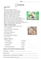 Vorschau - Arbeitsblätter - Wortschatz Muttertag (Video Comic-Dialog) und Arbeitsblätter Niveau A1-B1 - Deckblatt