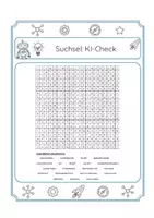 Vorschau - Arbeitsblätter - KI-Führerschein: Kostenloses Suchsel & Worträtsel (Klasse 5-7) – Künstliche Intelligenz spielerisch entdecken - Seite 1