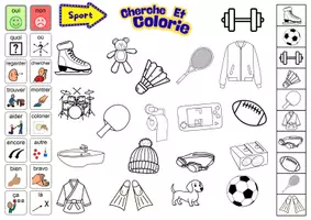 Aperçu - Jeux - Cherche et Colorie CAA Niveau 1 - Page de couverture