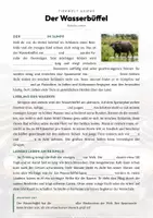 Vorschau - Arbeitsblätter - Wasserbueffel Steckbrief – Tiere Asiens | Sachunterricht Grundschule Arbeitsblatt - Seite 2