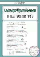 Vorschau - Arbeitsblätter - Arbeitsblatt_Lokalpräpositionen (Wo?) // DAZ - Deckblatt