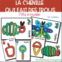 Aperçu - Matériel interactif - Chenille qui fait des trous - Pâte à modeler - Page de couverture