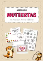 Vorschau - Mal- und Bastelvorlagen - Kreative Karten zum Muttertag mit Platz für eigene Texte - Deckblatt