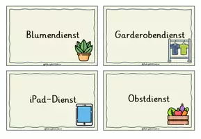 Vorschau - Bildkarten - Klassendienste - Seite 3