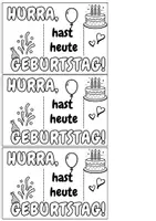 Vorschau - Mal- und Bastelvorlagen - Schoko-Geschenk zum Geburtstag - Schokoriegel Überraschung - Seite 2