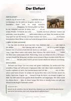 Vorschau - Arbeitsblätter - Elefant Steckbrief – Tiere Afrikas | Sachunterricht Grundschule Arbeitsblatt - Seite 2